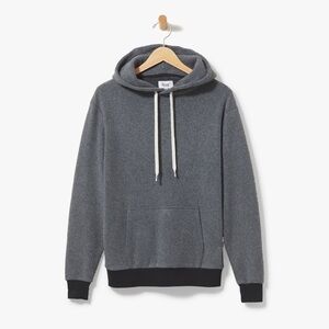 FEAT Men’s Blanketblend Grey Fleece Hoodie with Thick Drawstrings Super Soft S